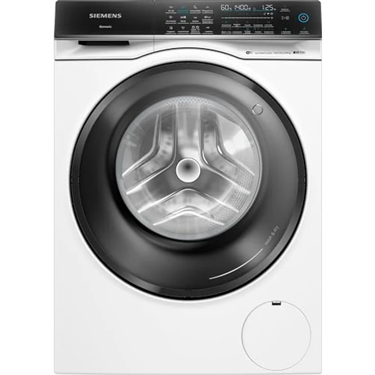 Siemens WN54C2070 iQ700 Smarter Waschtrockner 9 kg Waschen und 6 kg. Trocknen, 1400 UpM, Antiflecken-System, smartFinish – Glättet sämtliche Knitterfalten, aquaStop – Bild 1