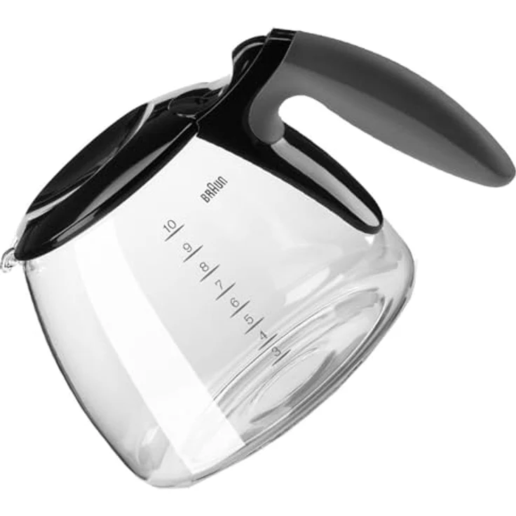 Braun Ersatz-Glaskanne für Filterkaffeemaschine Braun KFK500, schwarz – Bild 2