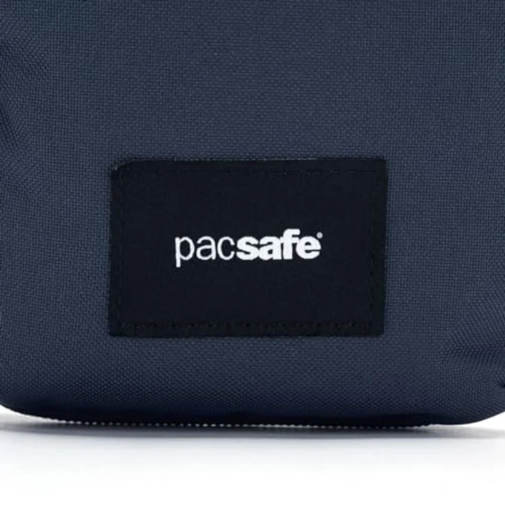 Pacsafe GO Tech, Anti-Diebstahl Handtasche aus reiß- und schnittfestem Material, Blau mit RFID-Schutz – Bild 11