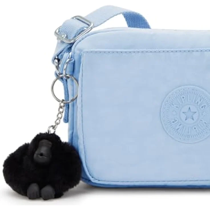 Kipling Abanu Umhängetasche 20 cm, robuste Polyamid-Tasche mit verstellbarem Riemen, Blau – Bild 5