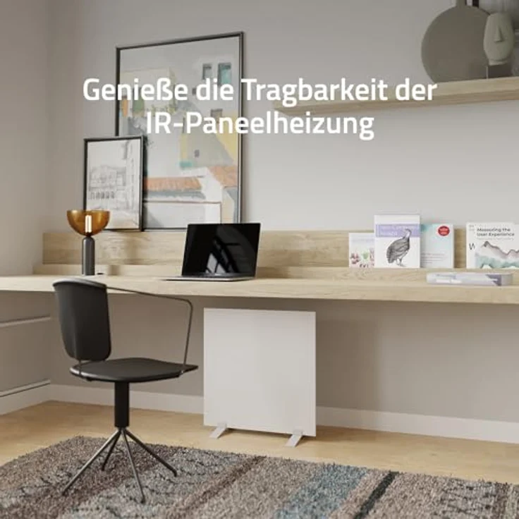 Hombli Smart Infrared Panel Heater - 350W Metal, Nano-Carbon-Kristall-Infrarot-Technologie, Zeitloses Design, WLAN-Verbindung – Bild 3