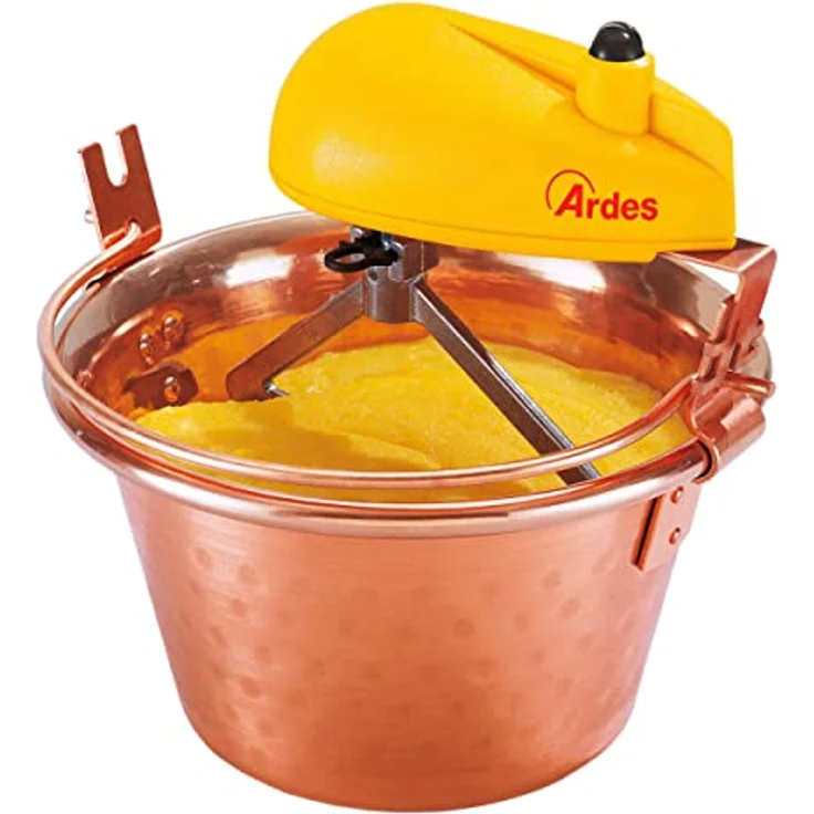 kupferne Rührschüssel elektrisch. Kupfertopf mit Rührgerät - ideal für Bonbons Polenta Rührtopf mit – Bild 1