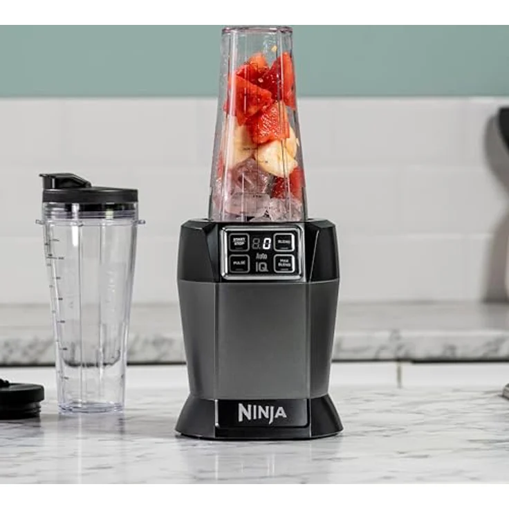 Ninja BN495EU Smoothie-Maker, 1000 Watt Schwarz-Silber – Bild 6
