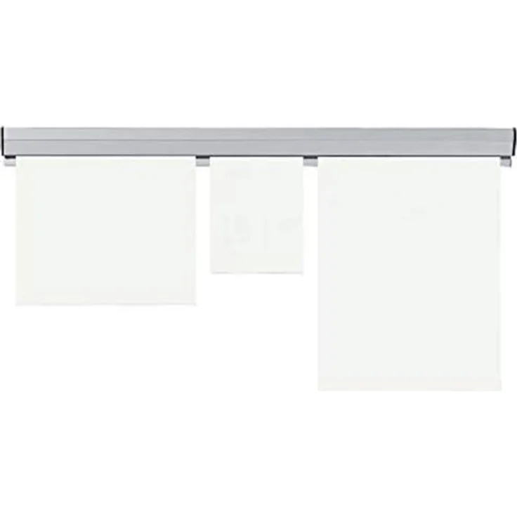 Franken GmbH Papierklemmschiene, 100 x 4 cm, grau, Kunststoff, PKS100 – Bild 1