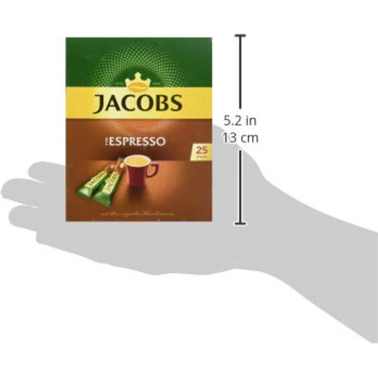 Jacobs Typ Espresso, löslicher Kaffee, Instantkaffee, 25 Einzelportionen – Bild 5