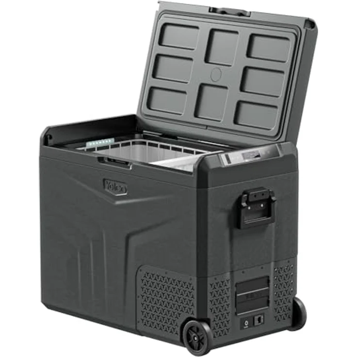 Yolco TCX60 Carbon, tragbarer Kompressor-Kühlschrank mit 60 Litern Volumen, leise mit max. 45 dB, effizient mit 60 Watt – Bild 2