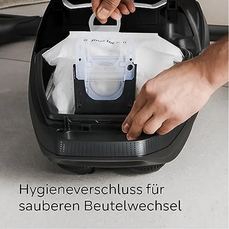 Siemens 576863 Staubsaugerbeutel, Hygieneverschluss für 99,9% Feinstaubfilterung, hohe Staubaufnahmekapazität – Bild 6