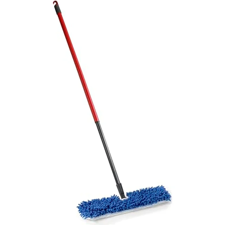 Vileda Flip Mop Pet Pro, Mikrofaser, 3x höhere Tierhaarentfernung, rot, groß – Bild 5
