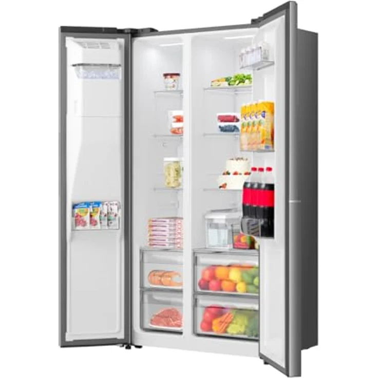 Gorenje NRS917E61X, freistehender Side-by-Side Kühlschrank, Edelstahl, 178.6 x 91.1 x 61.5 cm – Bild 6