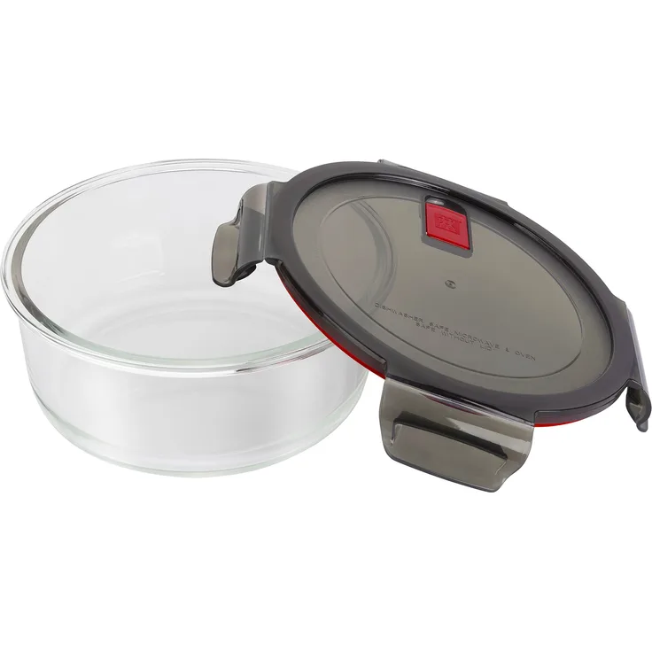 ZWILLING Glasdose, Rund 1300 ml ZWILLING Gusto Gläser & Accesoires, hygienisches Glas, luftdichter Kunststoffdeckel