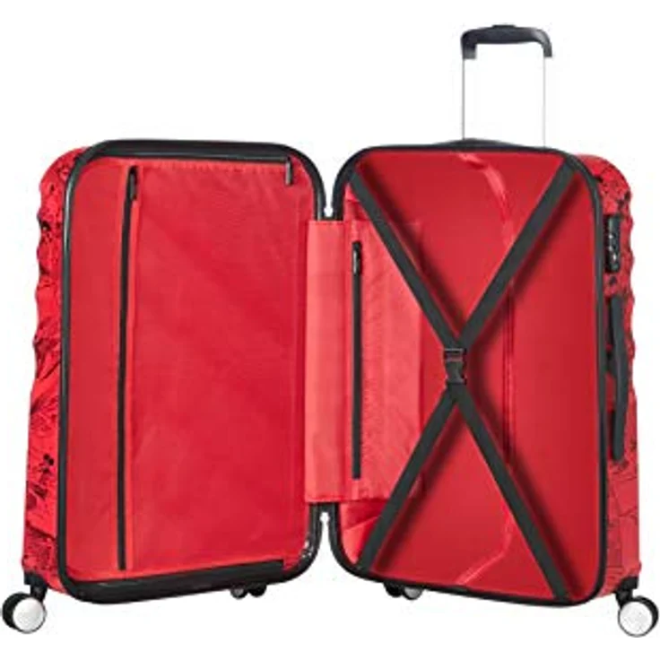 American Tourister Wavebreaker Disney - Spinner M, Kindergepäck, 67 cm, 64 L, Mehrfarbig (Mickey Comics Red) – Bild 3