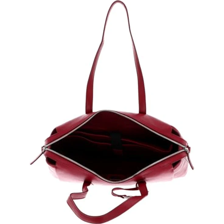 Picard Shopper Bali, businesstaugliche Einkaufstasche aus rotem, genarbtem Rindleder mit viel Stauraum – Bild 5