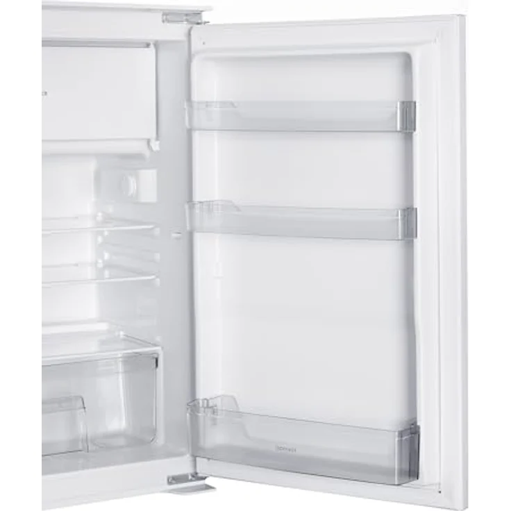 homeX CFB1181E Einbaukühlschrank mit Gefrierfach, 118 Liter, Schlepptürtechnik, LED-Beleuchtung, leise mit 37 dB, für 88 cm Nische – Bild 14