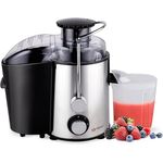 Alpina Entsafter - Saftpresse mit 0.6L Saftbehälter und 1L Fruchtfleischbehälter - 2 Geschwindigkeiten