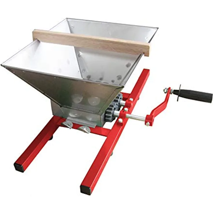 Home It® Fruchtmühle für manuelle Saftpresse, 7-Liter Behälter für Äpfel & Birnen, stabiles Nylon-Mahlwerk für optimale Saftgewinnung