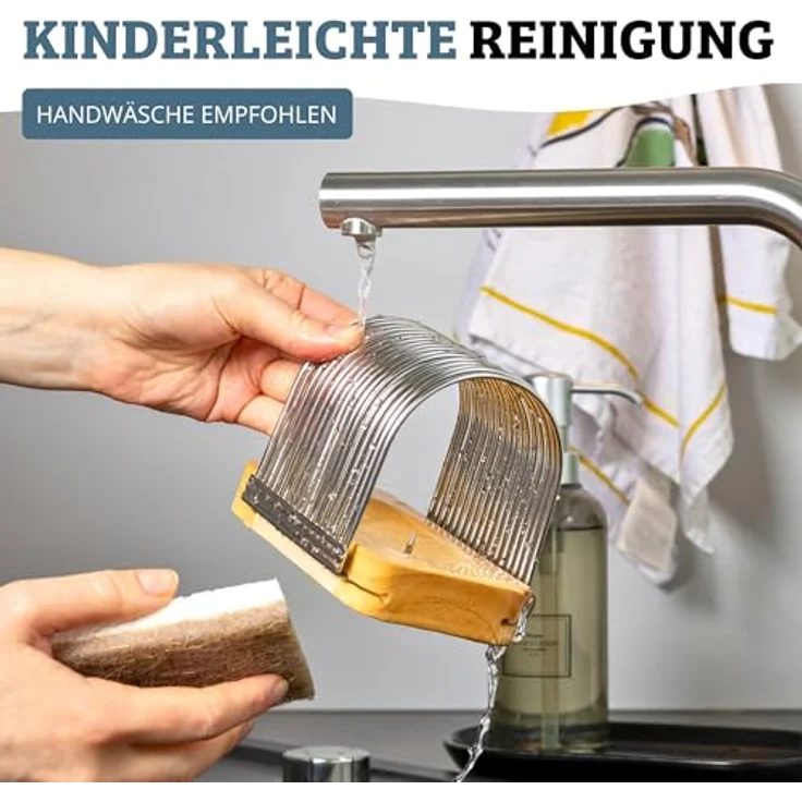 WESTMARK Fächerkartoffelschneider, Allesschneider für gleichmäßige Fächerform, geeignet für Kartoffeln bis 10 cm Länge, stabil und präzise – Bild 10