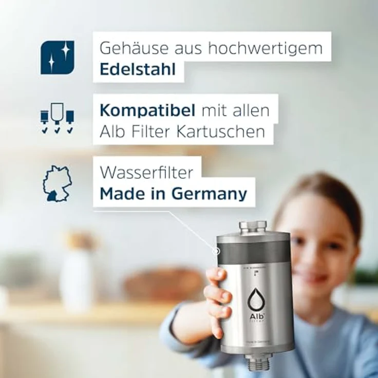 Alb Filter ActivePlus Untertisch Komplett-Set Edelstahl Natur, Wasserfilter mit plastikfreien Filterkartuschen und bester Wasserqualität – Bild 3