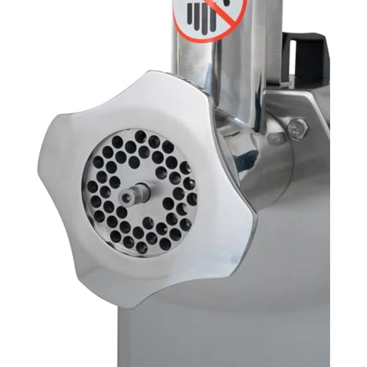 GastroHero Fleischwolf FWE, leistungsstarker Fleischwolf mit 220 kg/h, 1100 W, Edelstahl AISI 201 – Bild 7