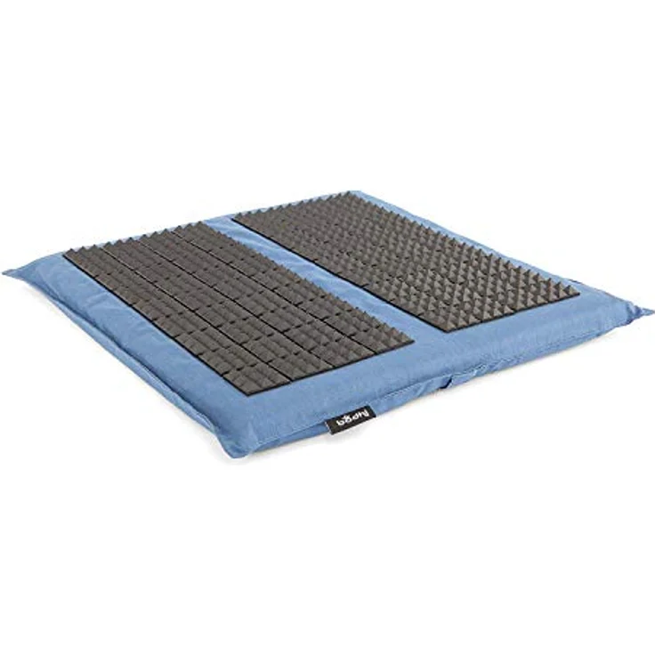 Bodhi Akupressur Fußmatte VITAL SPIKY | Kleine Entspannungsmatte für die Füße | Vorbeugend gegen Schmerzen | Stimulierung der Fußreflexzonen | Fördert die Durchblutung | Nadelkissen | blau – Bild 1