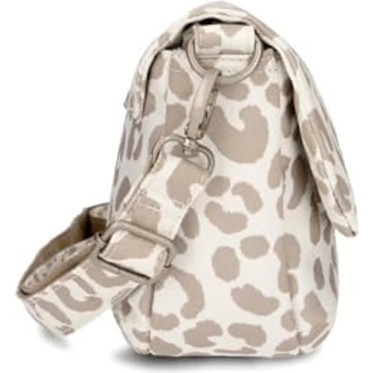 ZWEI Bodybag Mademoiselle M40, Umhängetasche aus genarbtem Kunstleder, 16 x 26 x 7 cm, Nude Damen – Bild 4
