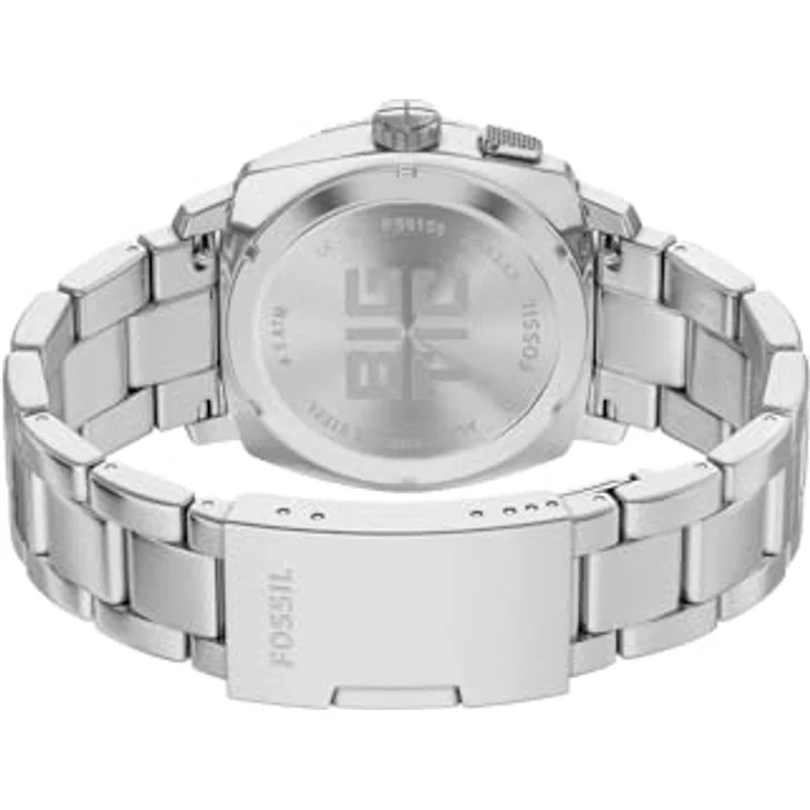 Fossil Machine Uhr für Herren, 41-mm Ana-Digi-Bigtic-Uhrwerk, silberfarbenes Edelstahlband, wasserdicht bis 50 m – Bild 5