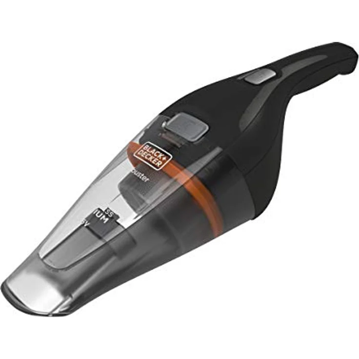 Black + Decker NCV115JL-QW, NVC115JL-QW Handstaubsauger, kabellos, 8 Airwatts-3,6 V-1,5 Ah, Kapazität des Schüssels: 325 ML-Ladegerät per Klinkenstecker, Schwarz – Bild 2