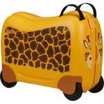 Samsonite Kinderkoffer Dream2Go Ride-on Trolley, Giraffe, 4 Rollen, Handgepäck zum sitzen und ziehen