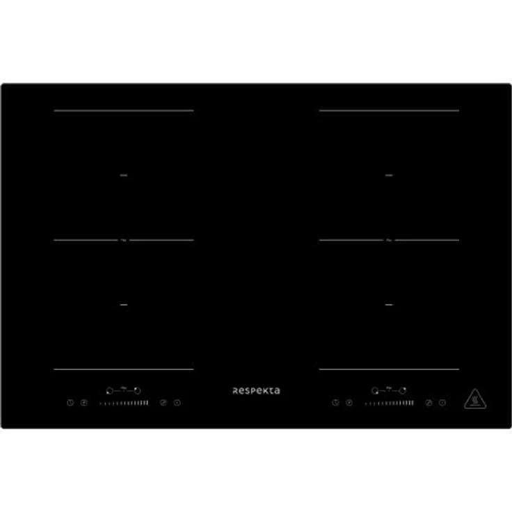 Respekta Backofen autark Induktion Kochfeld 77 cm 2 Flexzonen Slider Steuerung - 7 Beheizungsarten, Touch-Control, Boosterfunktion, schwarz – Bild 5