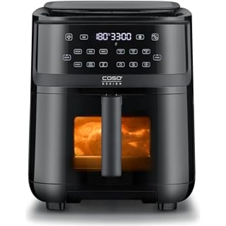CASO AirFry & Steam 700 - Heißluftfritteuse mit Dampfgarfunktion - Speisen werden außen knusprig & innen saftig, extra großes Korbvolumen 7 Liter, Dampfgarer & Airfryer, Fritteuse ohne Öl/Fett – Bild 1