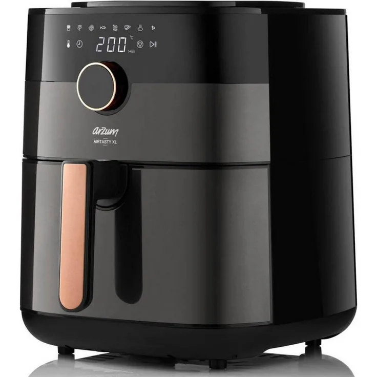 Arzum Heißluftfritteuse Airtasty Air Fryer 1750W 6 Liter 8 Programme, Schwarz