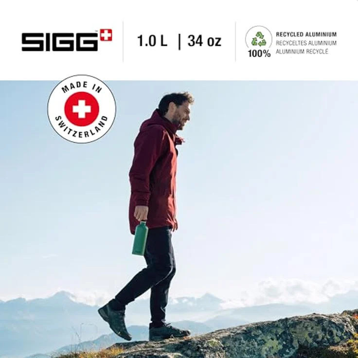 Sigg Wasserflasche Traveller1 Liter Dunkelblau – Bild 2