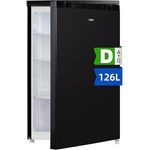 CHIQ 126L Kühlschrank, CSF120BE,Höhe 845 mm, Tiefe 556 mm, 7 Temperaturregelstufen, umkehrbare Tür, Frischhalteschublade, 12 Jahre Garantie auf den Kompressor,39 dB, LED-Beleuchtung, Schwarz - Preisvergleich