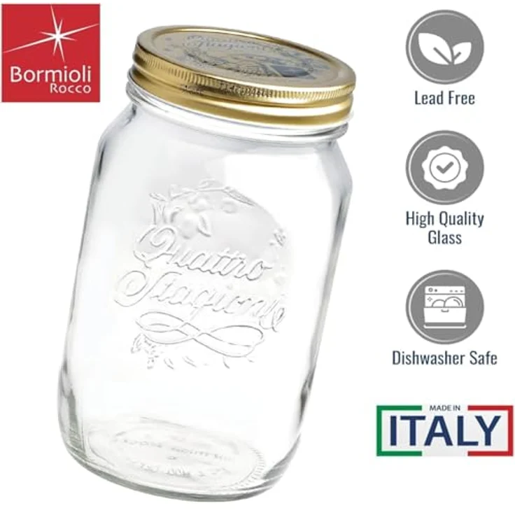 Bormioli QUATTRO STAGIONI Aufbewahrungsglas 1 l – Bild 4