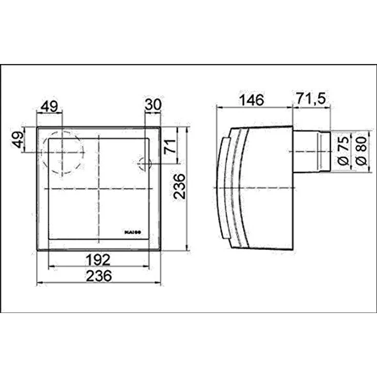Maico MAI ER-APB 100 G, Aufputzventilator mit 100 m³/h Luftdurchsatz, IP X5, wartungsfreundlich und einfache Montage – Bild 2