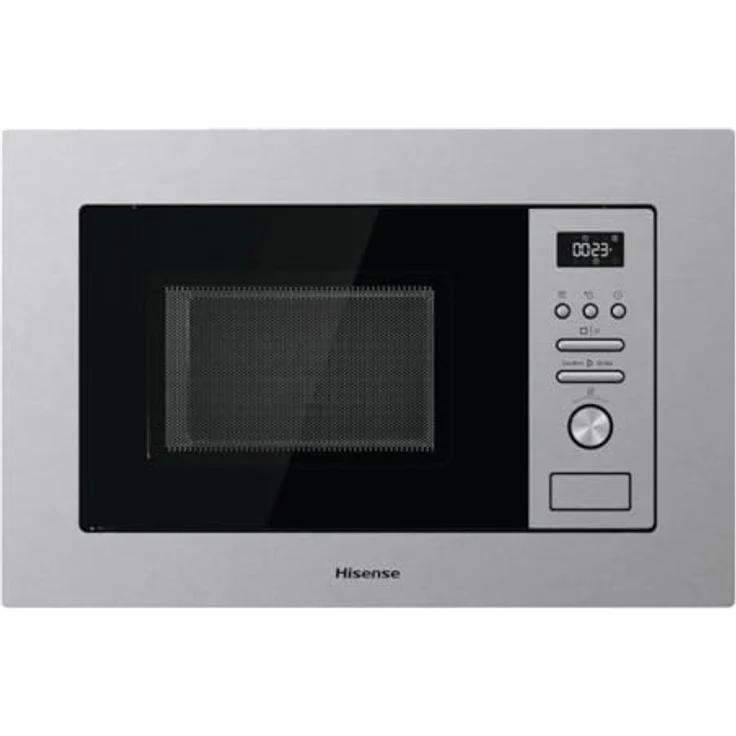 Hisense BIM320G41X, Mikrowelle mit Grill, 800 W und Edelstahlgehäuse, Selbstreinigung – Bild 2