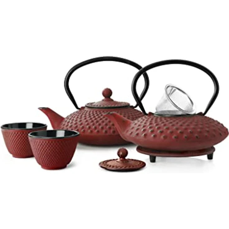 Bredemeijer Untersetzer INBG005R, Inoxidable, Rot, 13.4 x 13.4 x 1.7 cm – Bild 3