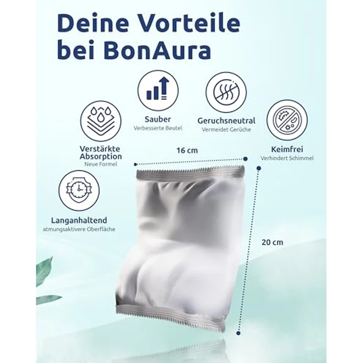 BonAura® AirOne Luftentfeuchter Nachfüllpack, 4er Set 680g Granulat für Wohnräume, effektiv gegen Schimmel & Gerüche – Bild 2