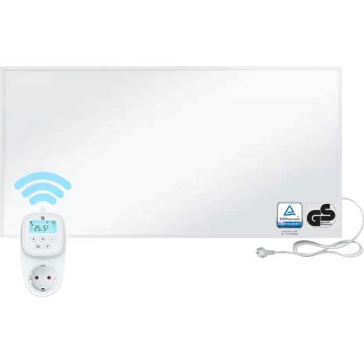BR Bringer Infrarotheizung 1200 Watt - mit Smart Thermostat und App - Infrarot Elektroheizung Energiesparend - 5 Jahre Garantie, TÜV GS - Deutsche Qualitätsmarke