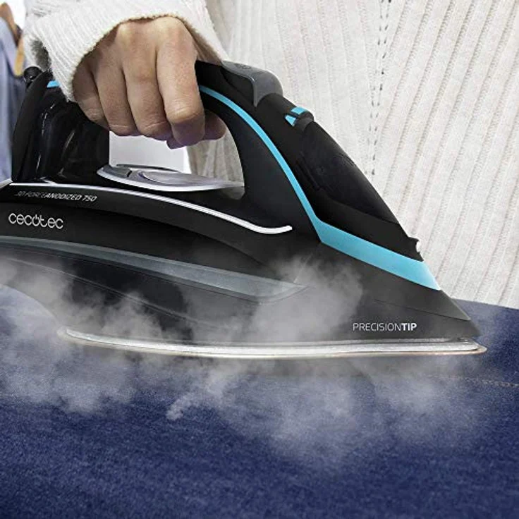 Cecotec Dampfbügeleisen 3D ForceAnodized 750 Smart. 3100 W, Doppelt eloxierte Bügelsohle. Dauerdampf 55 gr/min und Dampfstoß 200 gr/min. LCD Bildschirm. Anti-Kalk, Auto-Off, 400-ml-Tank, Eco-Modus – Bild 2