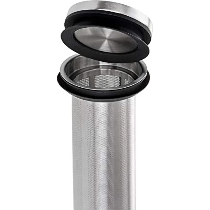 GRÄWE Cold Brew Coffee Maker 1,5 Liter - Kaffeebereiter mit Glaskaraffe aus Borosilikatglas und Edelstahl-Filter - Cold Brew Kanne für Kaffee, Eiskaffee - Cold Brew Tea Maker 6 Tassen – Bild 4