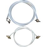 Zapfanlagen Bierkühler Schlauchpaket 150cm Bierschlauch + CO2-Schlauch mit Edelstahl Anschlüssen