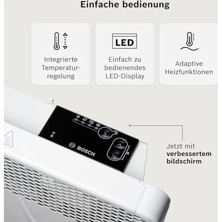 Bosch Hausgeräte Heat Convector HC 4000-15, Heizkörper mit Thermotechnik, kompakt und effizient – Bild 4