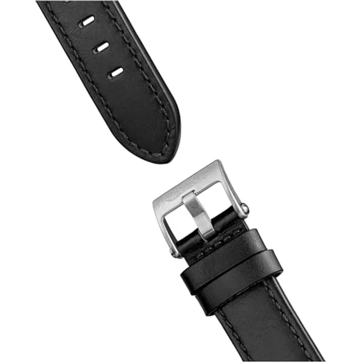 Ingersoll The Outrider, Herren 44mm Automatikuhr mit schwarzem Zifferblatt, schwarzem Lederarmband und kratzfestem Mineralglas – Bild 4