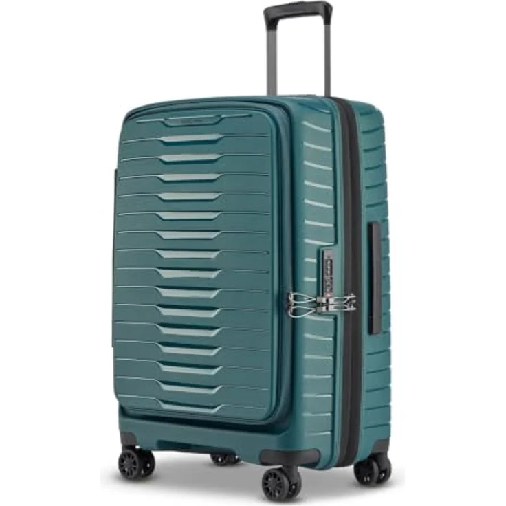 Stratic Novium 4 Rollen Trolley M 65.5 cm, Dehnfalte, 100% Polypropylen, petrol – Bild 2