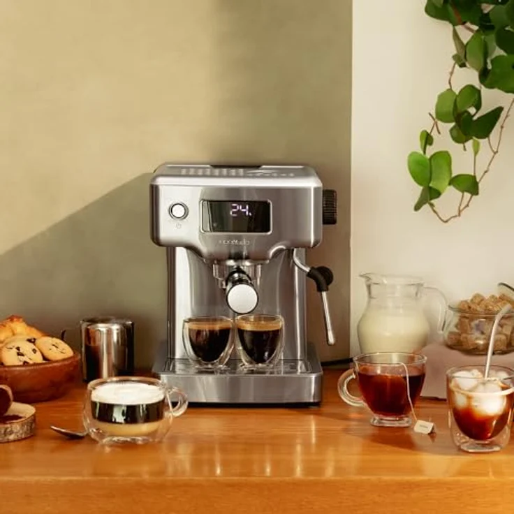 Cecotec Espressomaschine Power Espresso 20 Barista Compact, 1465 W, 1,8L, inklusive schwenkbarem Zerstäuber und Edelstahl-Heizschale – Bild 2