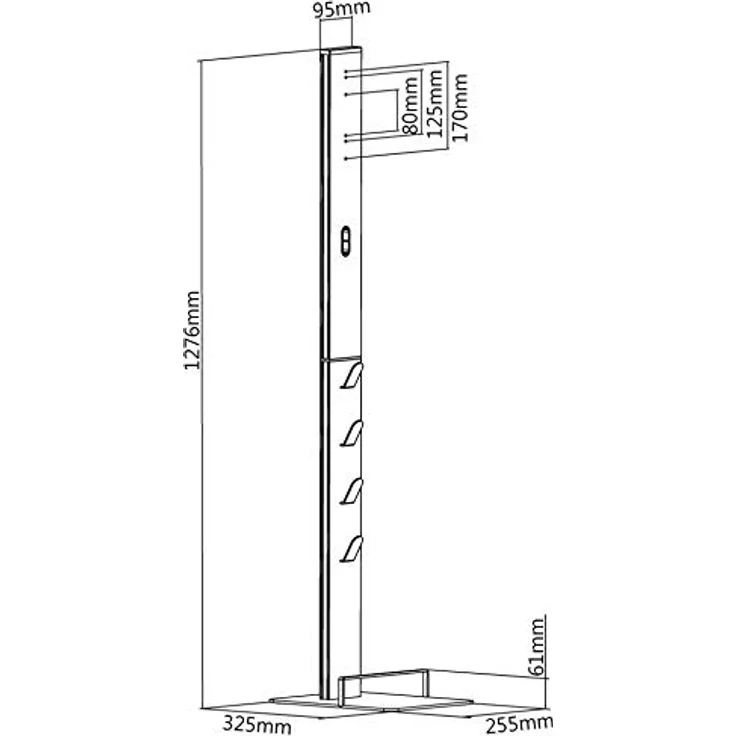 HALTERUNGSPROFI Staubsaugerrohr HALTERUNGSPROFI DVC-SST-01 Schwarz, Zubehör für Dyson Gen5 detect, V15, V14, V12, V11, V10, V8, Aluminium Staubsaugerständer für Dyson Gen5, V15, V14, V12, V11, V10 - Ständer mit Silikonpads und Zubehörschlitzen - Preisvergleich – Bild 6