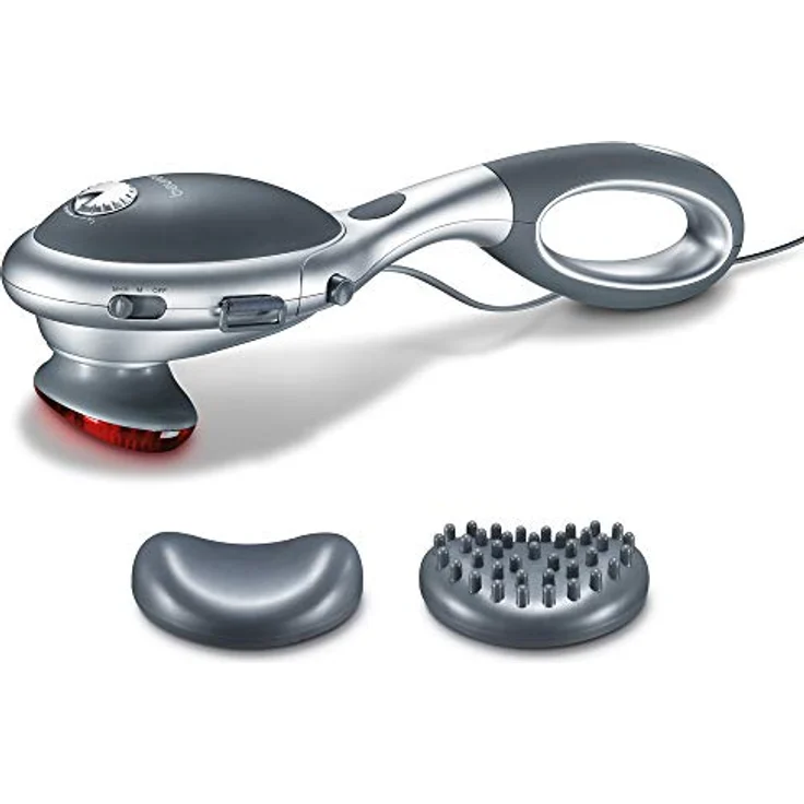Beurer MG 70 Infrarot Massagegerät, Klopfmassage, zur Massage von Rücken, Nacken, Arme, Beine, zwei verschiedene Aufsätze, Infrarotwärmefunktion, (1er Pack) – Bild 1