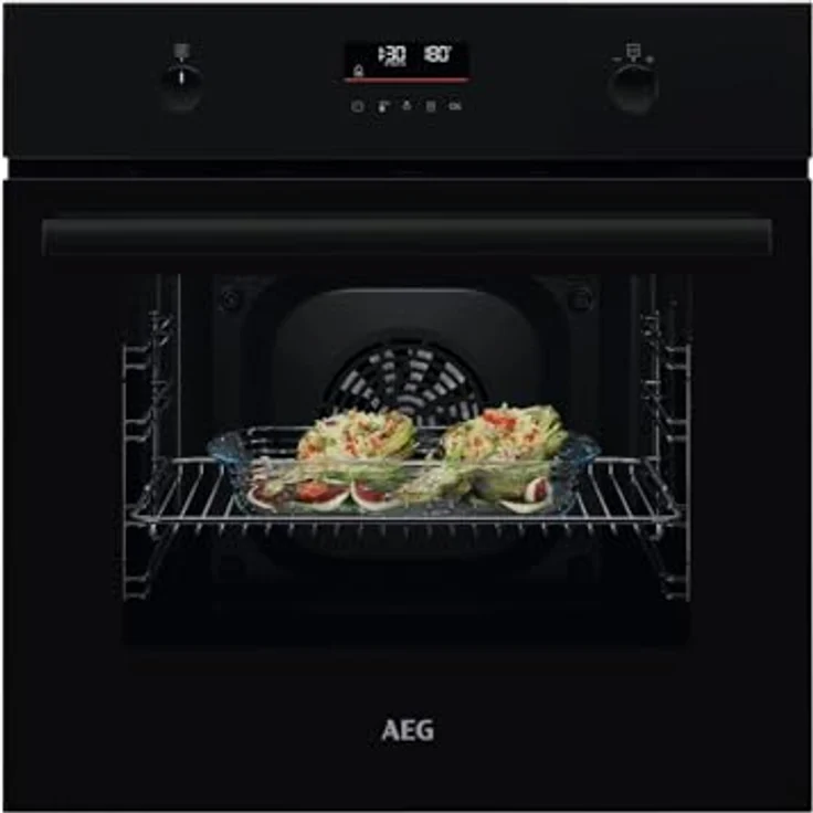 AEG AB33BP Set Pyrolyse Backofen BPK53516XB + Glaskeramikkochfeld HK834060XB, Schwarz, Multifunktionsofen mit 65 l Garraum und Pyrolyse-Selbstreinigung – Bild 2