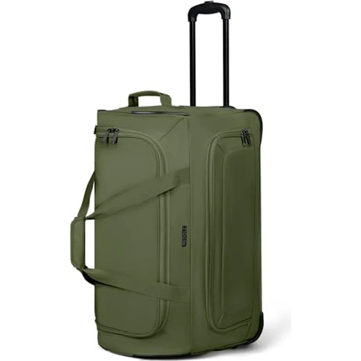 Redolz Duffle Essentials 2 Rollen Reisetasche, 37 cm, Grün, 80 l, arretierbarer Griff und robuste Polyesterbauweise – Bild 6
