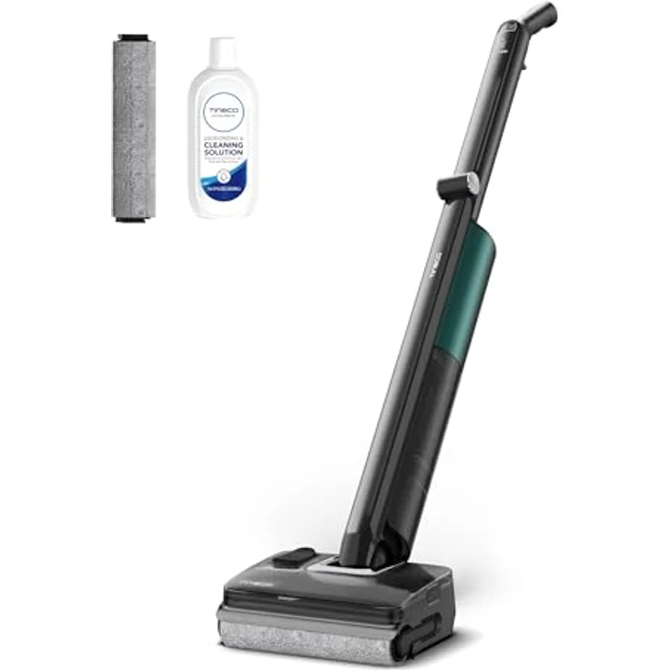 Tineco Floor One i7 Fold, Nass-Trockensauger mit 22000 Pa Saugkraft, Anti-Haar-Verwicklung, 180° Faltbares Rohr, SilentDry, 50 Min. Laufzeit, Leichtgerät für Tierhaare – Bild 1